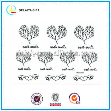 lovely tree temporary tattoo sticker